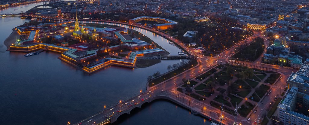 Петропавловская крепость и окрестности, Санкт-Петербург - Фото с квадрокоптера