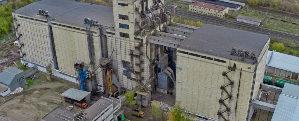 Сергачский элеватор, Сергач - Фото с квадрокоптера