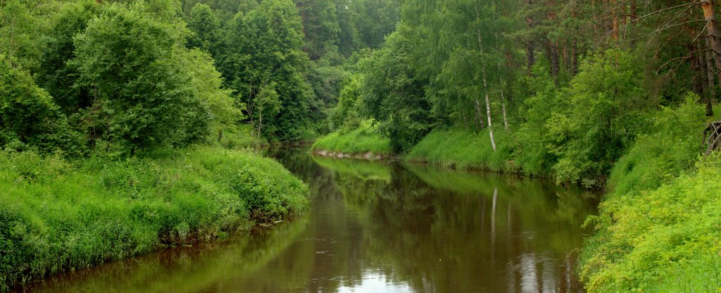 Река Меза,  - Фото с квадрокоптера