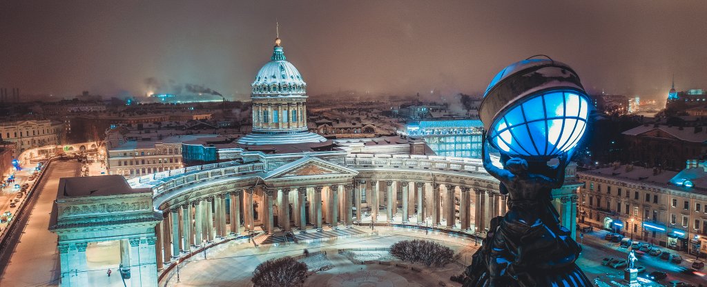 Казанский собор, Санкт-Петербург - Фото с квадрокоптера