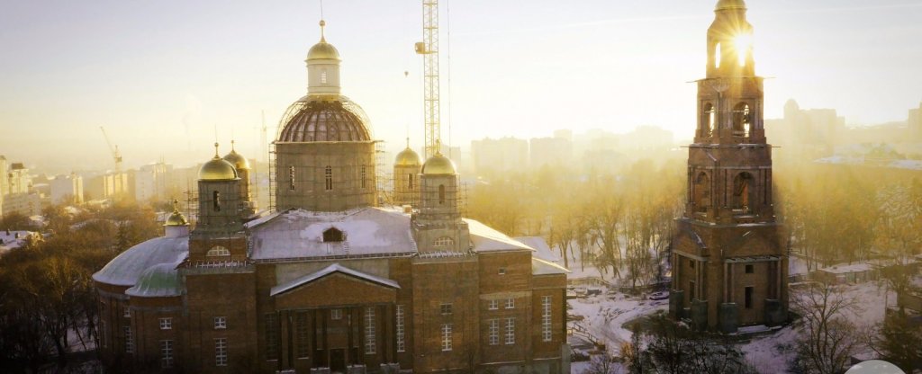 Спасский собор, Пенза, Пенза - Фото с квадрокоптера