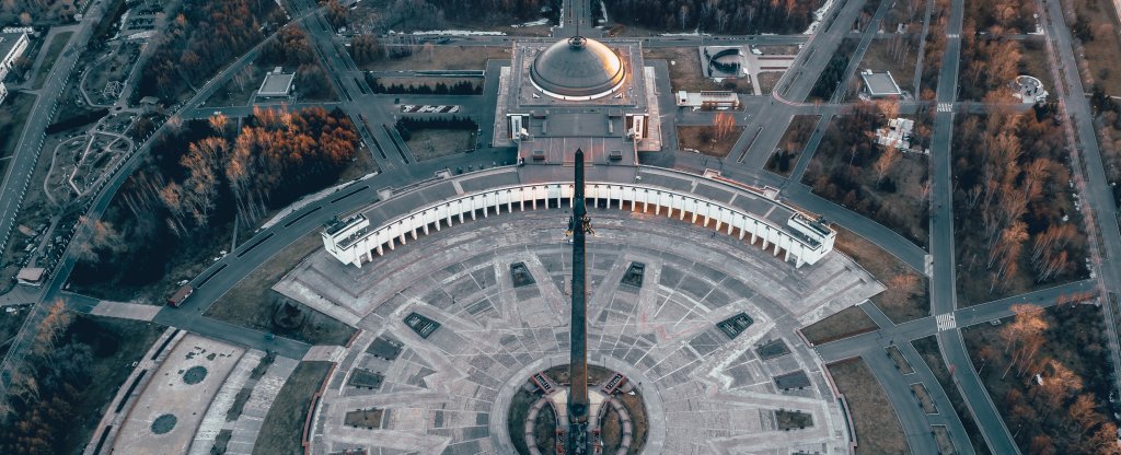 Поклонная гора, Москва,  - Фото с квадрокоптера