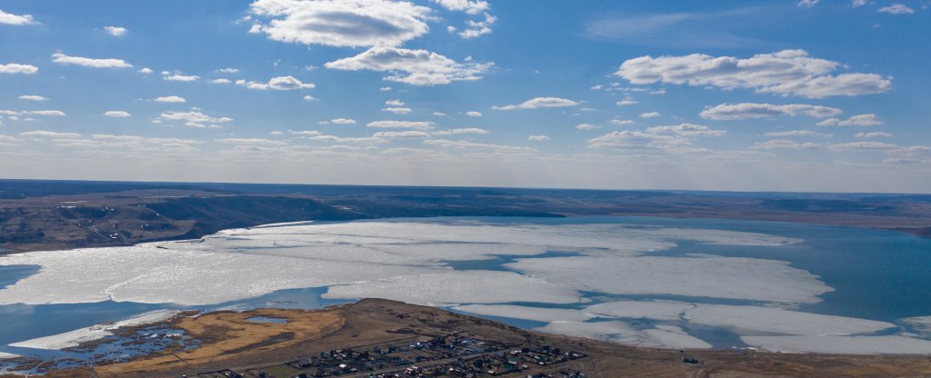 оз. Аслы-Куль. Башкирия. Апрель 2019,  - Фото с квадрокоптера
