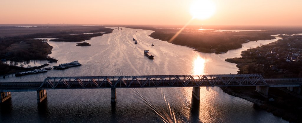 Мост Западный,  - Фото с квадрокоптера