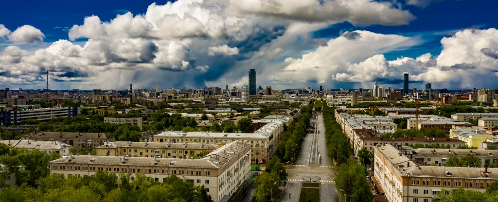 Пустой проспект Ленина.,  - Фото с квадрокоптера