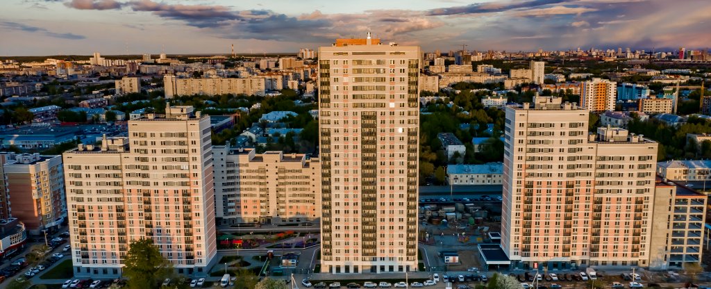 Вечер,  - Фото с квадрокоптера