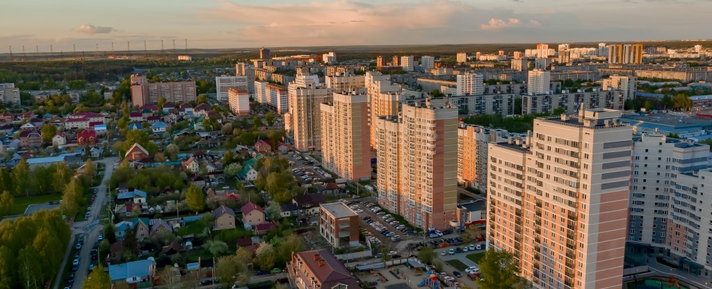 Вечер,  - Фото с квадрокоптера