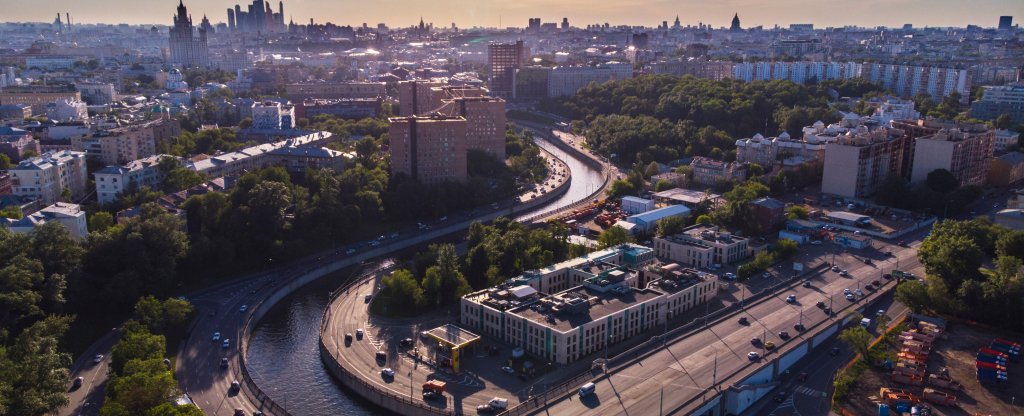 г. Москва Николоямская набережная,  - Фото с квадрокоптера